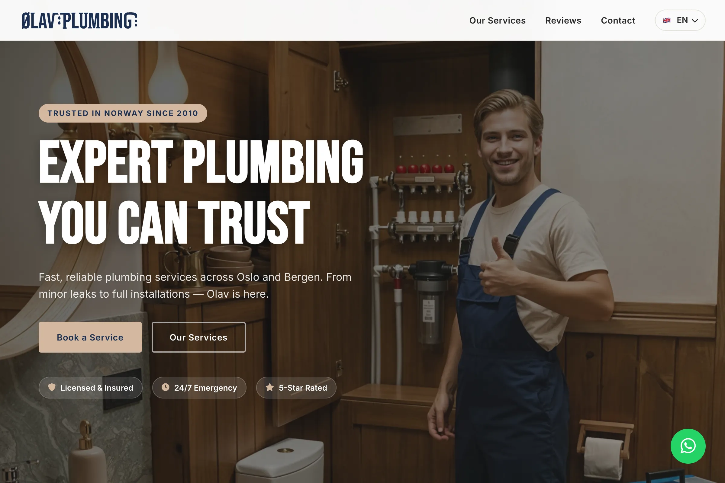 Ølav Plumbing screenshot